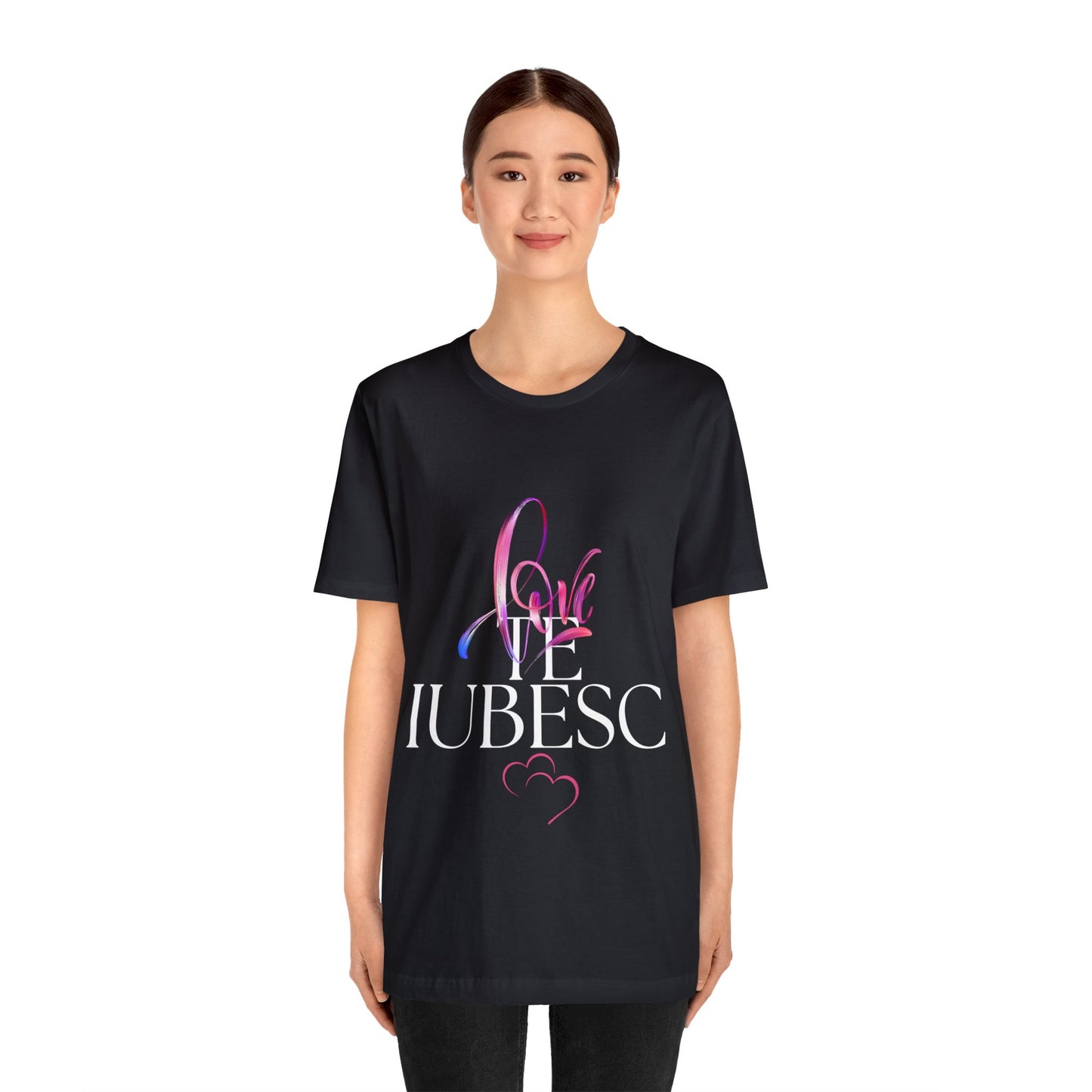 "Te Iubesc: Expressive Romanian Love Tee – Embrace Romance in Style"