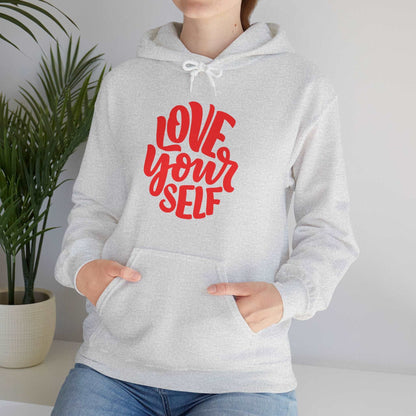 "Love Yourself: Cozy Comfort in Unisex Heavy Blend™ Hooded Sweatshirt"