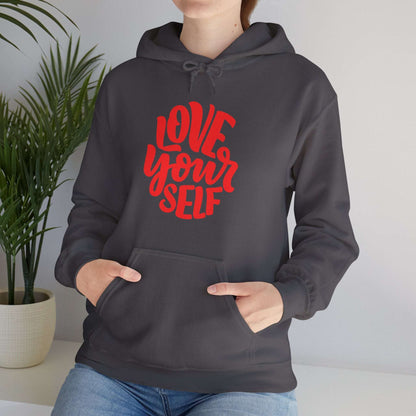 "Love Yourself: Cozy Comfort in Unisex Heavy Blend™ Hooded Sweatshirt"