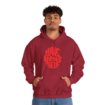 "Love Yourself: Cozy Comfort in Unisex Heavy Blend™ Hooded Sweatshirt"