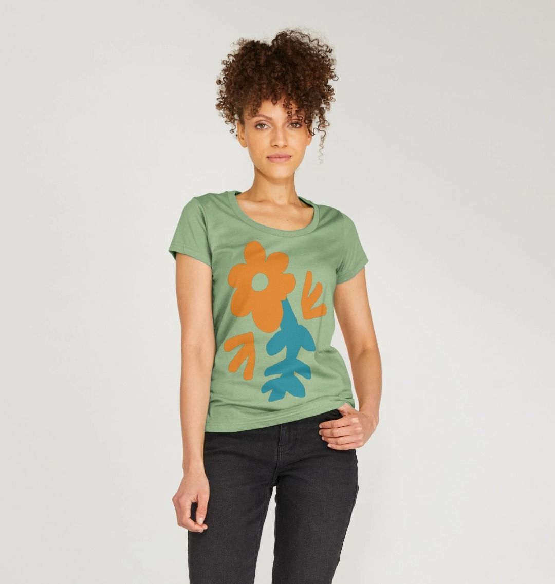 Eco Chic Botanical Bliss Women's Scoop Neck T-Shirt