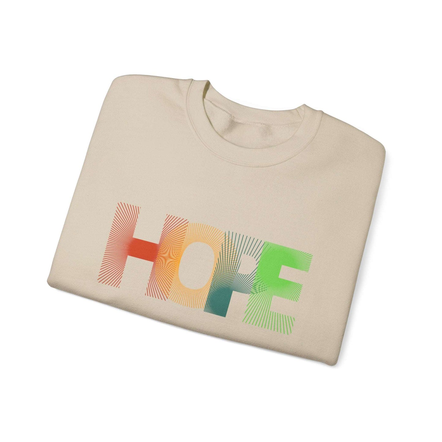 Hope Unisex Heavy Blend™ Crewneck Sweatshirt: Cozy Comfort with a Message