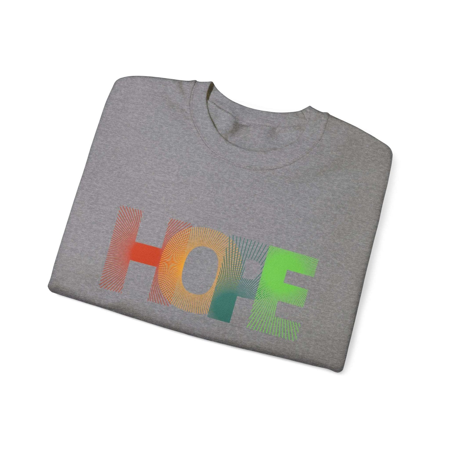 Hope Unisex Heavy Blend™ Crewneck Sweatshirt: Cozy Comfort with a Message