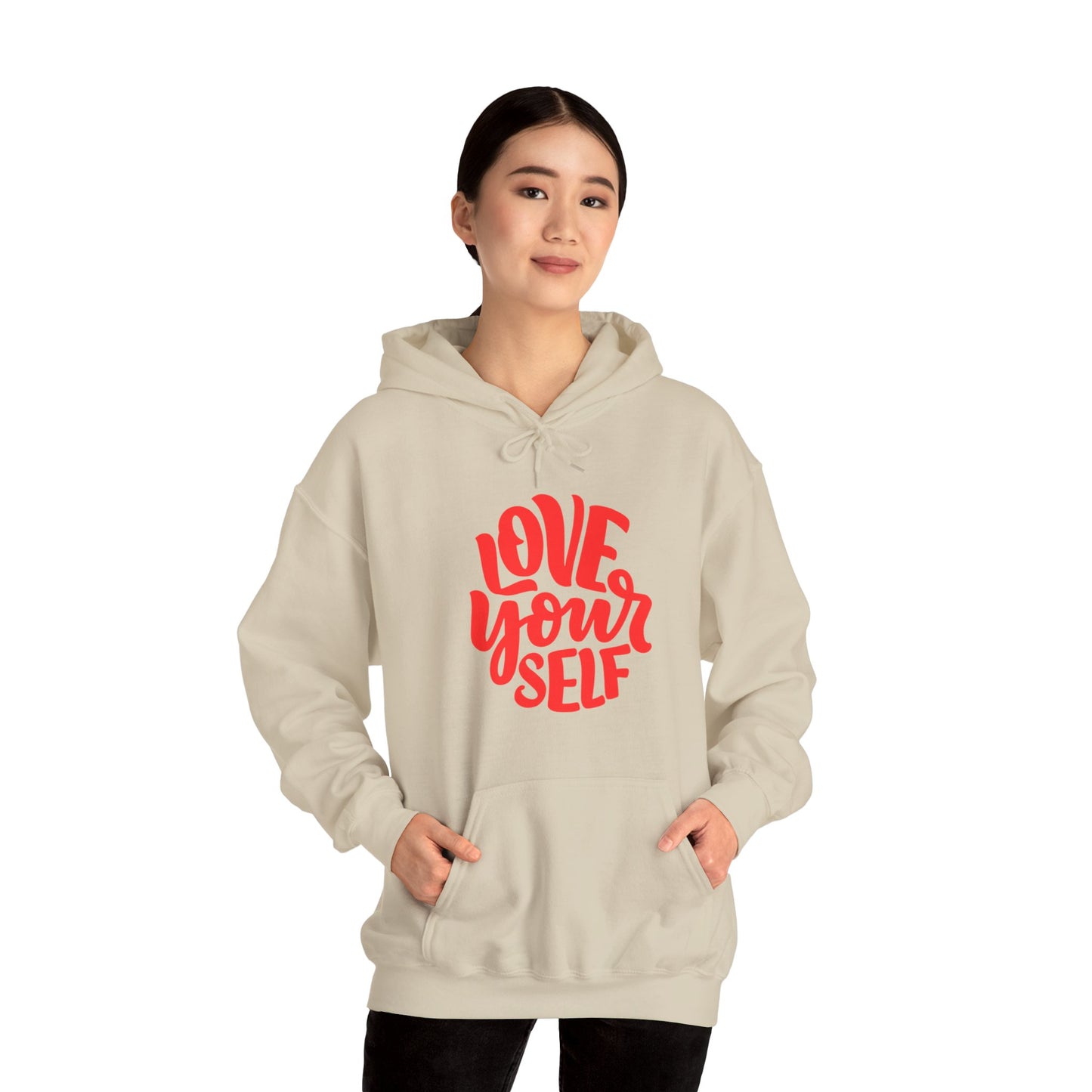 "Love Yourself: Cozy Comfort in Unisex Heavy Blend™ Hooded Sweatshirt"