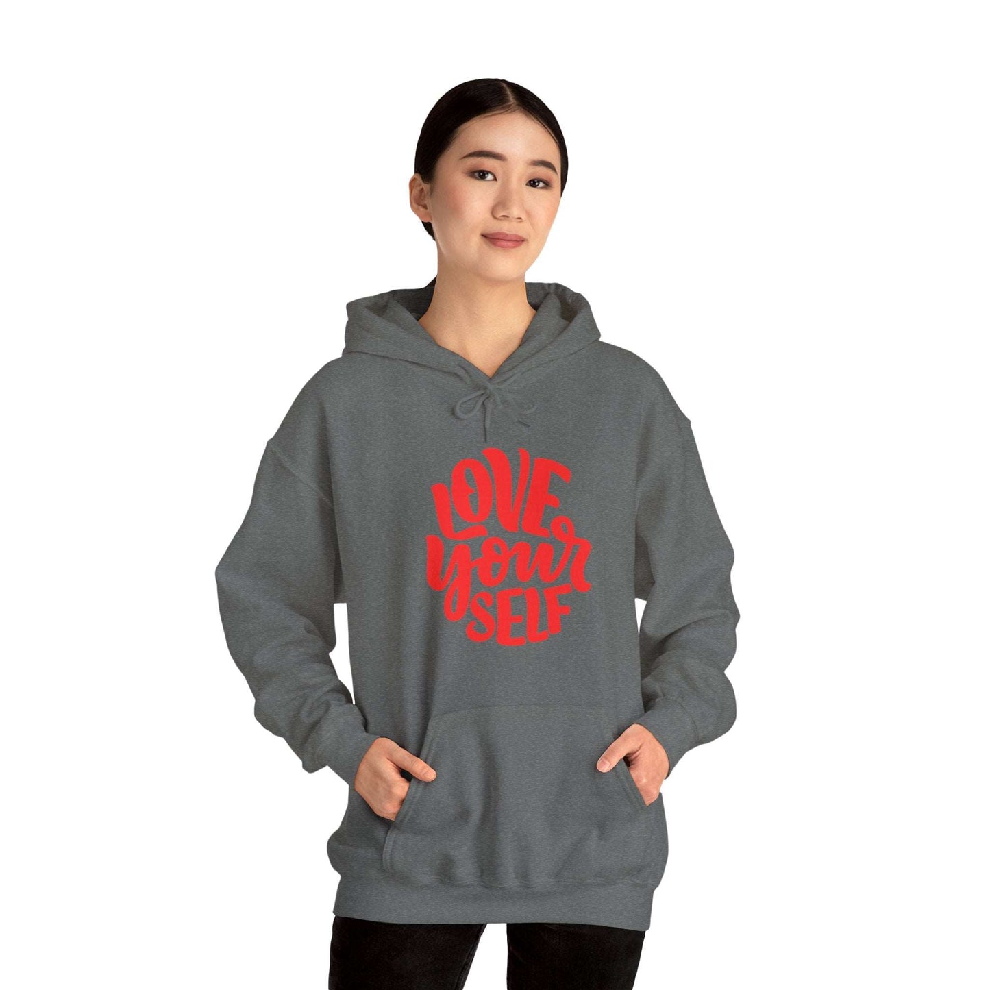 "Love Yourself: Cozy Comfort in Unisex Heavy Blend™ Hooded Sweatshirt"