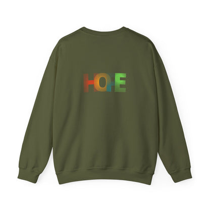 Hope Unisex Heavy Blend™ Crewneck Sweatshirt: Cozy Comfort with a Message