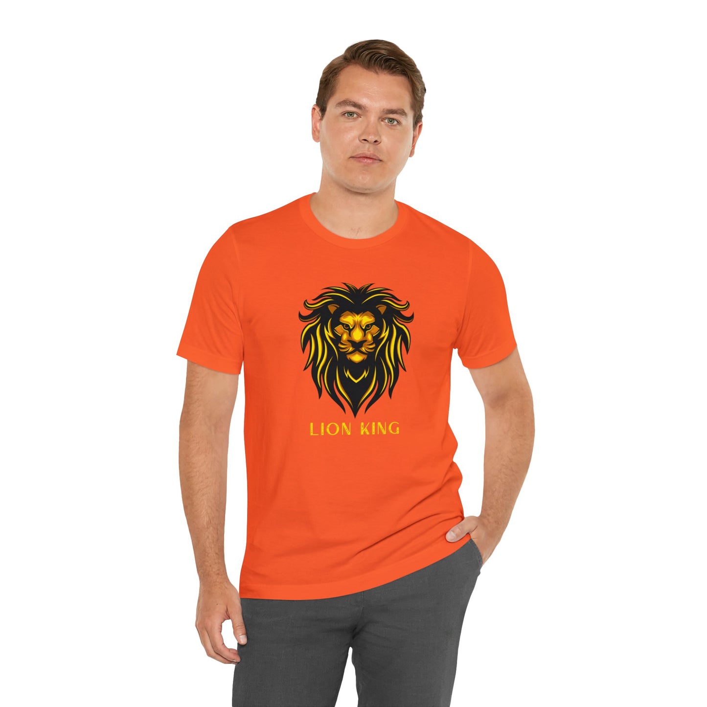 Roar in Style: LION KING Short Sleeve Tee – Unleash Majestic Fashion with Regal Comfort