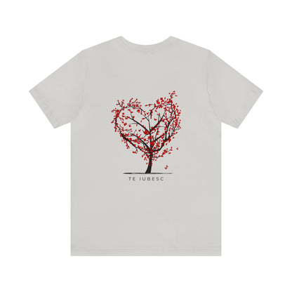 "Te Iubesc: Romanian Text Short Unisex Sleeve Tee – Wear Your Love Proudly"