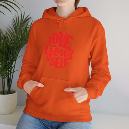 "Love Yourself: Cozy Comfort in Unisex Heavy Blend™ Hooded Sweatshirt"