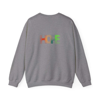 Hope Unisex Heavy Blend™ Crewneck Sweatshirt: Cozy Comfort with a Message