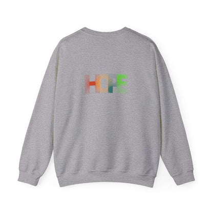 Hope Unisex Heavy Blend™ Crewneck Sweatshirt: Cozy Comfort with a Message