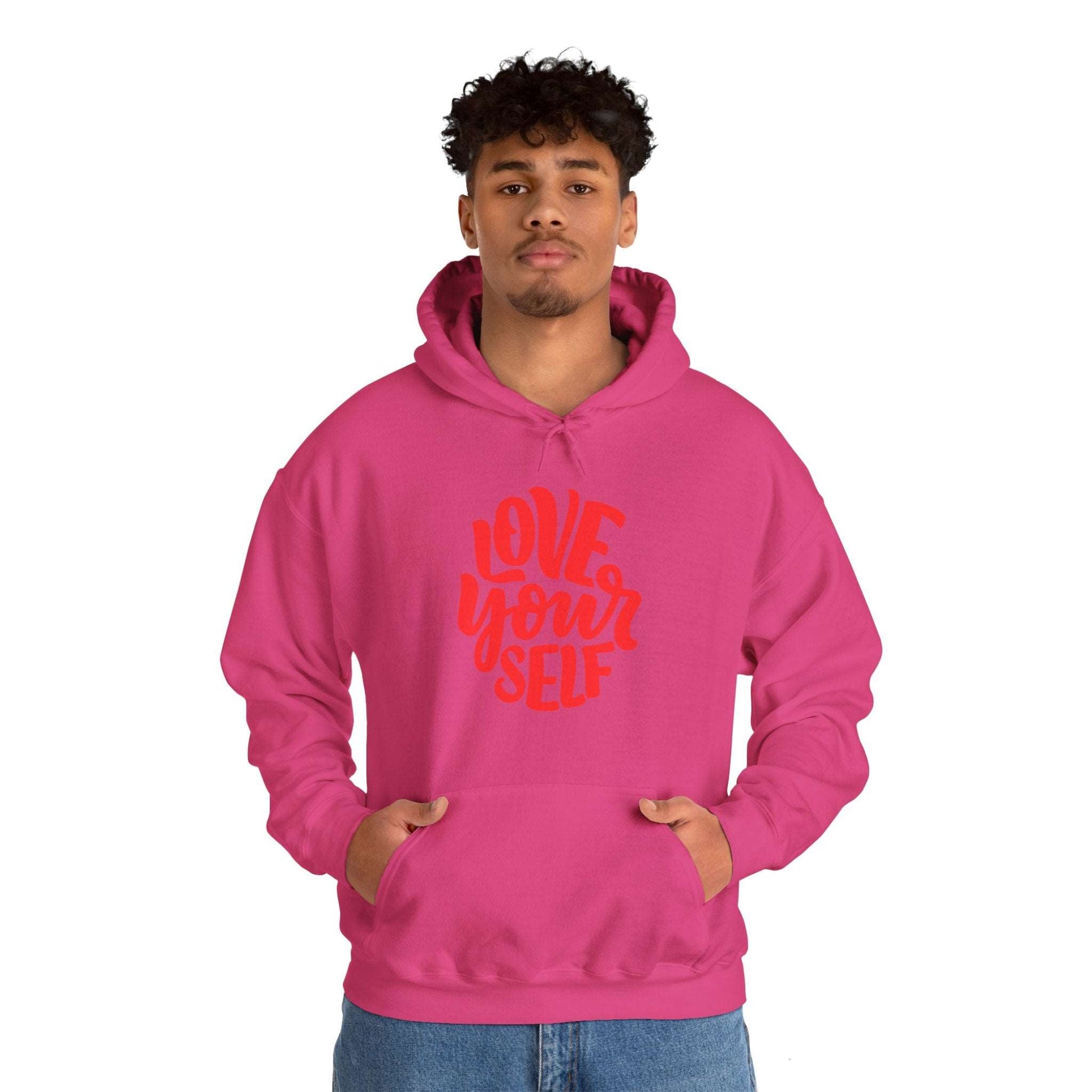 "Love Yourself: Cozy Comfort in Unisex Heavy Blend™ Hooded Sweatshirt"