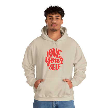 "Love Yourself: Cozy Comfort in Unisex Heavy Blend™ Hooded Sweatshirt"