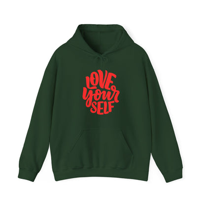 "Love Yourself: Cozy Comfort in Unisex Heavy Blend™ Hooded Sweatshirt"