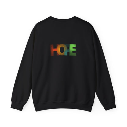 Hope Unisex Heavy Blend™ Crewneck Sweatshirt: Cozy Comfort with a Message