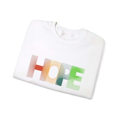 Hope Unisex Heavy Blend™ Crewneck Sweatshirt: Cozy Comfort with a Message