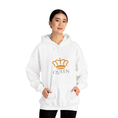 Queen Heavy Blend™ Hooded Sweatshirt - Cozy Comfort with Royal Style"