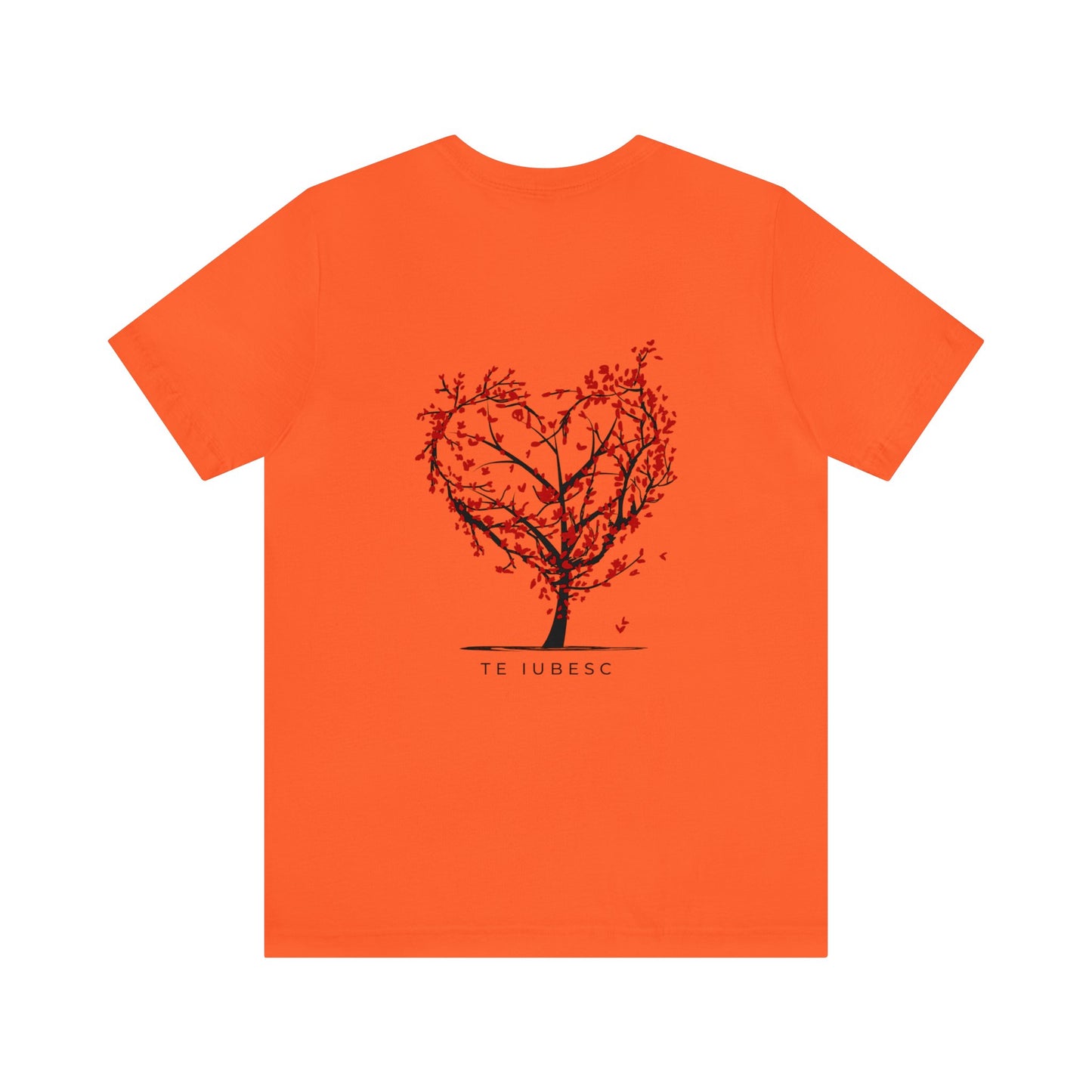 "Te Iubesc: Romanian Text Short Unisex Sleeve Tee – Wear Your Love Proudly"