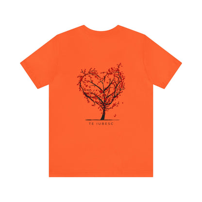 "Te Iubesc: Romanian Text Short Unisex Sleeve Tee – Wear Your Love Proudly"