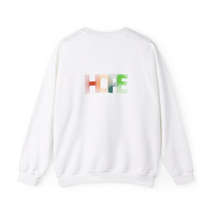 Hope Unisex Heavy Blend™ Crewneck Sweatshirt: Cozy Comfort with a Message