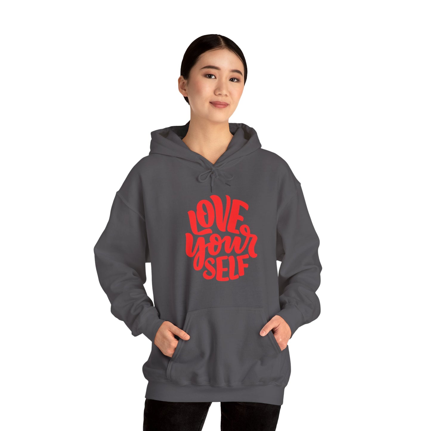 "Love Yourself: Cozy Comfort in Unisex Heavy Blend™ Hooded Sweatshirt"