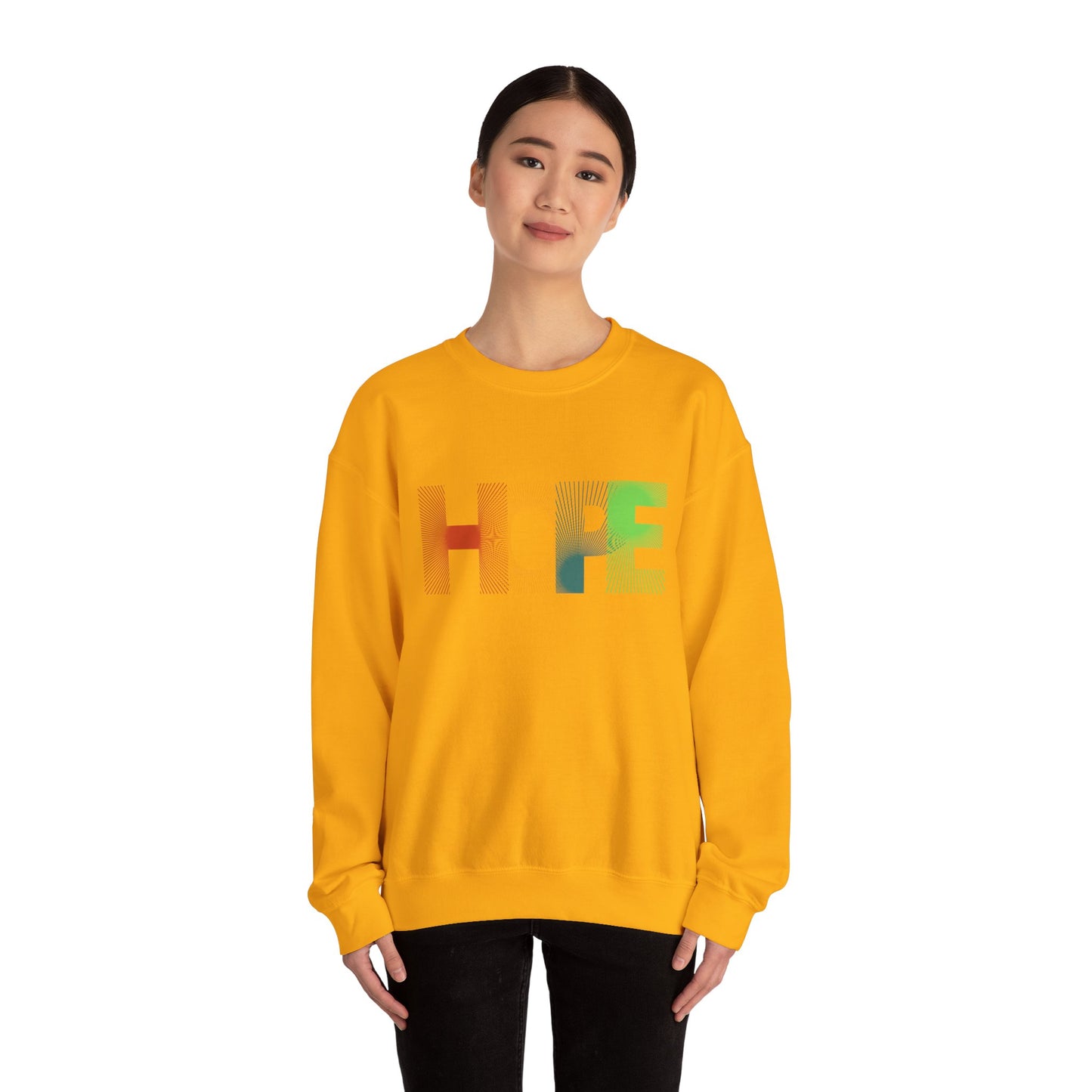 Hope Unisex Heavy Blend™ Crewneck Sweatshirt: Cozy Comfort with a Message