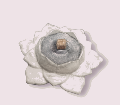 Savage Aroma: Handcrafted Concrete Flower Pot with Invigorating Scented Candle