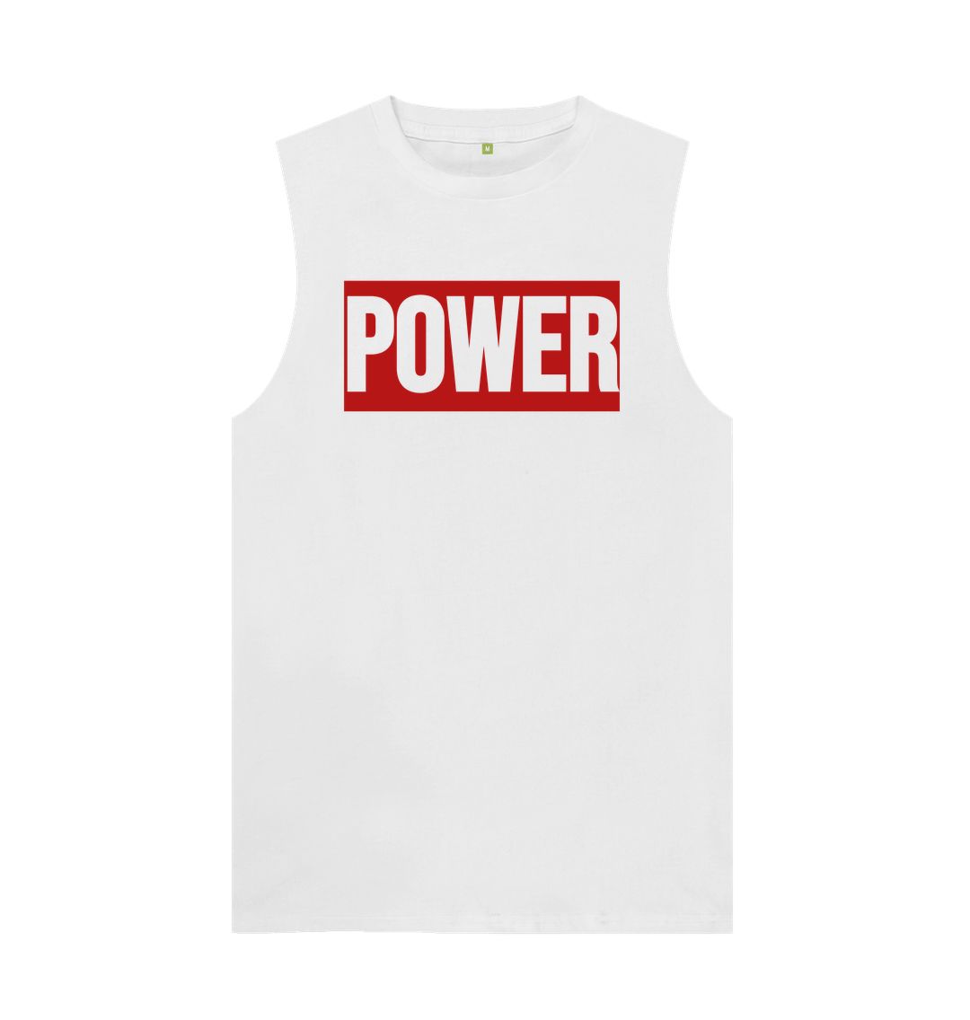 White MaxPower Men's Performance Vest