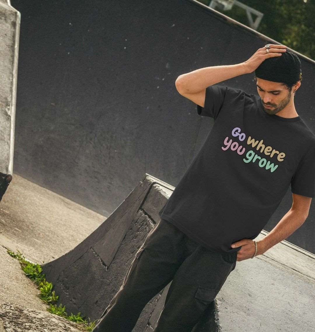 Go Where You Grow Unisex Basic Tee: Embrace the Journey