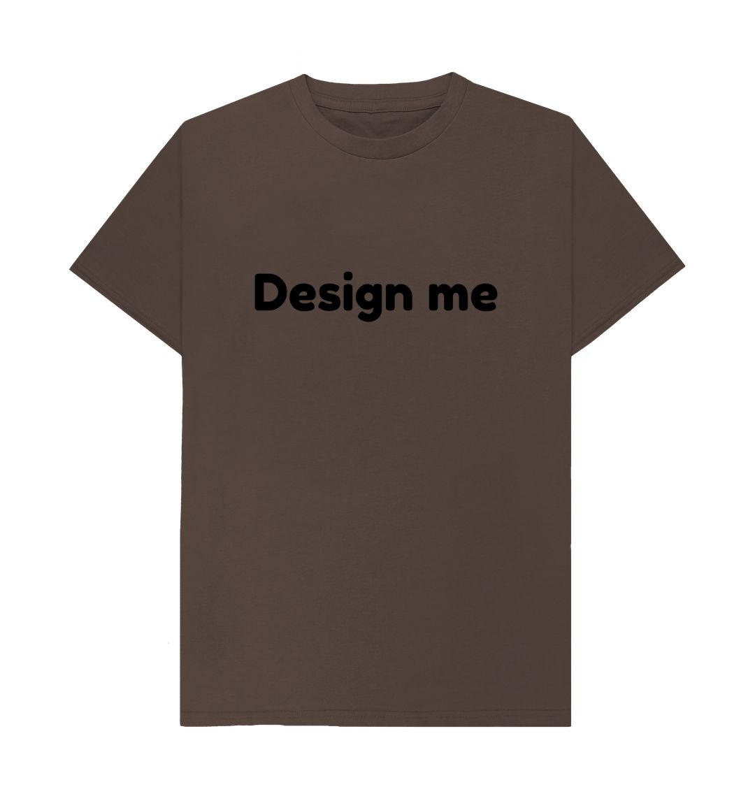 Chocolate Customised Printing At Your DoorStep Unisex Round Neck Tee Shirt