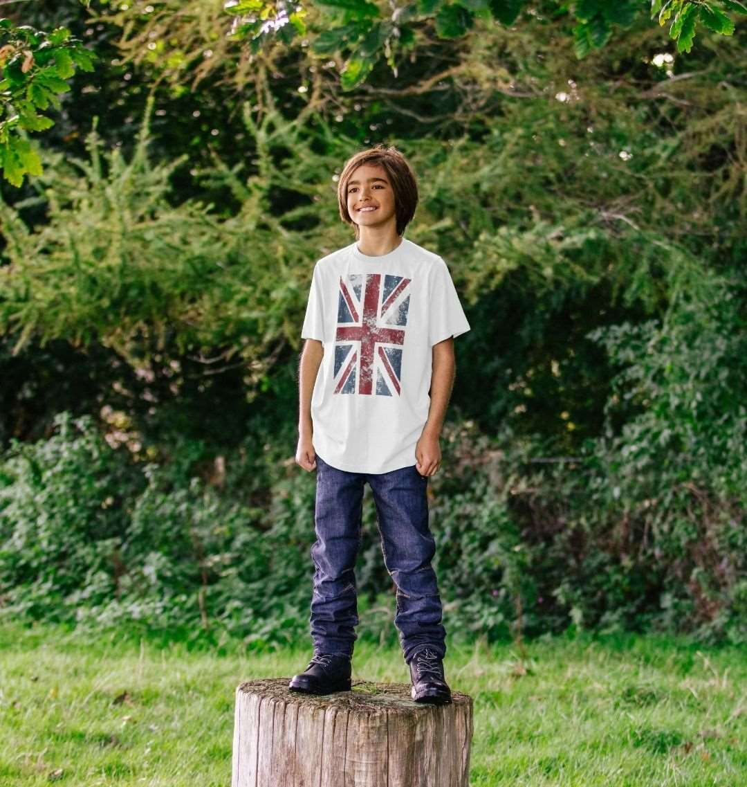 British Flag Kids Tee: Little Patriot in the Making