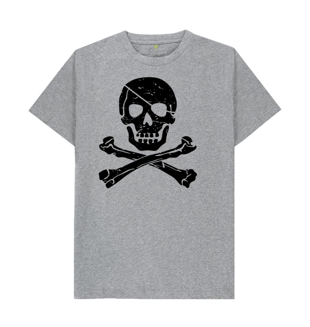 Athletic Grey Men's Basic Danger Sign T-Shirt: A Bold Statement of Style and Attitude