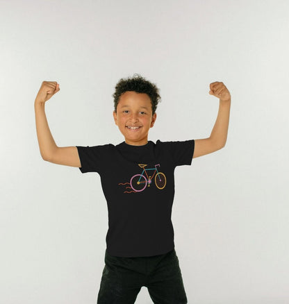 Unisex-Cycle Adventure Kids Basic T-Shirt  - Ride into Fun and Style