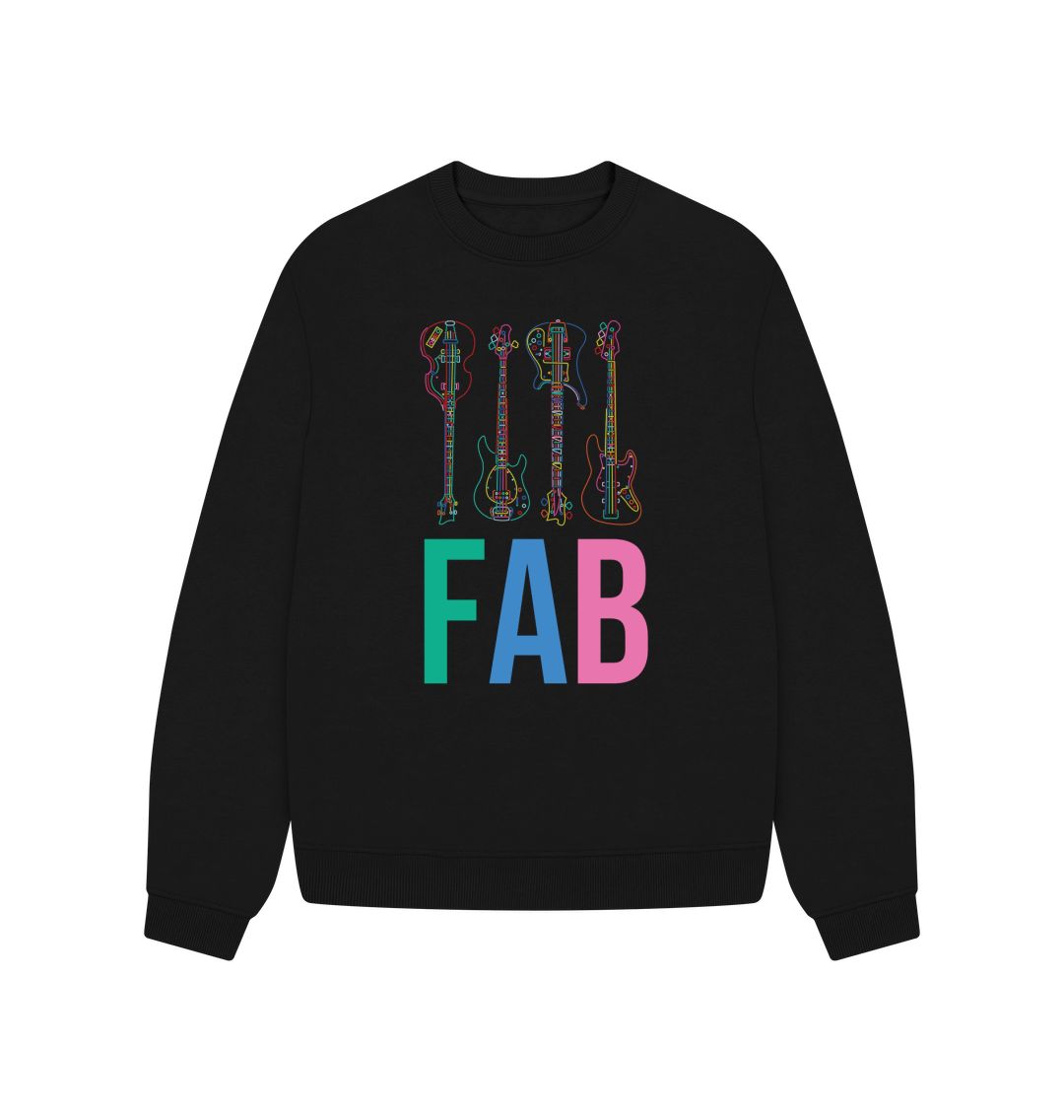 Black FAB Guitars Harmony Haven Ladies Jumper