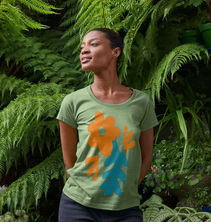 Eco Chic Botanical Bliss Women's Scoop Neck T-Shirt