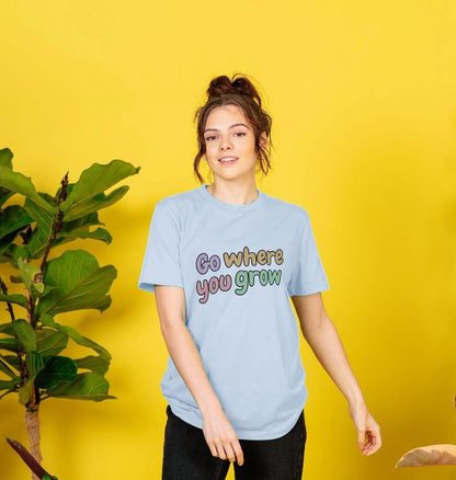 Go Where You Grow Unisex Basic Tee: Embrace the Journey