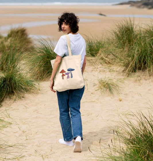 Enchanting Forest Fungi: Mushroom Medley Double-Sided Tote Bag