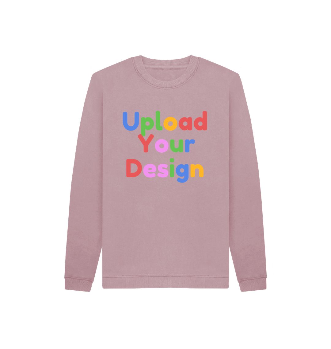 Mauve Customized Comfort: Print-On-Demand Kids Jumpers for Trendy Tots