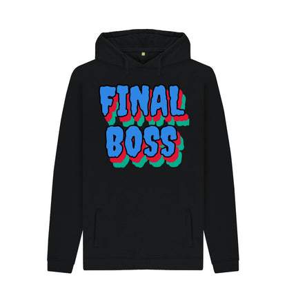 Black Final Boss Men Hoodie: Conquer Cold Weather in Style