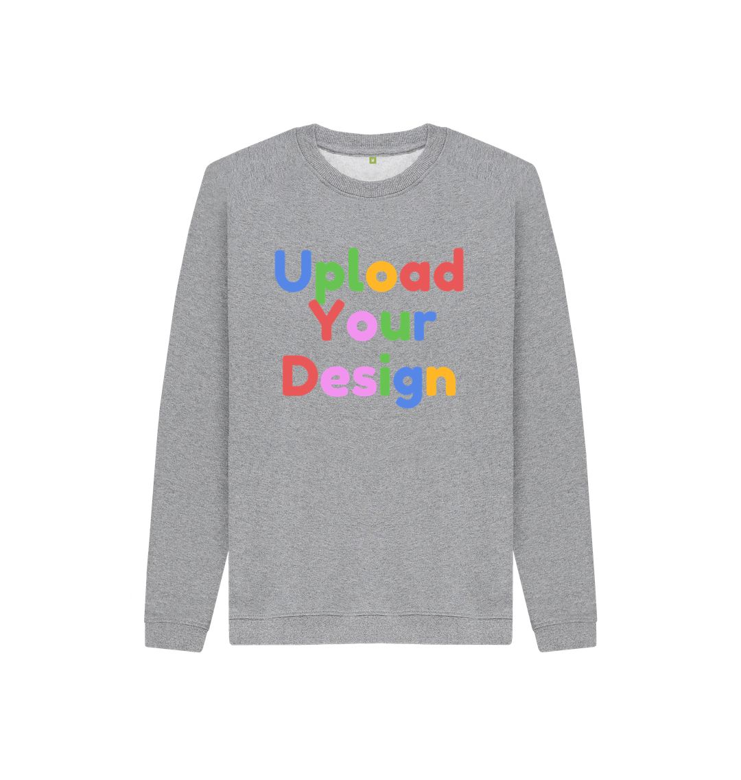 Athletic Grey Customized Comfort: Print-On-Demand Kids Jumpers for Trendy Tots