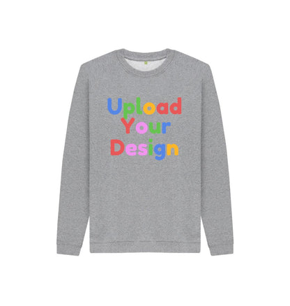 Athletic Grey Customized Comfort: Print-On-Demand Kids Jumpers for Trendy Tots