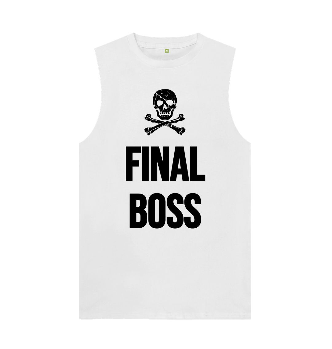 White Final Boss Men's Vest: Unleash Your Inner Champion