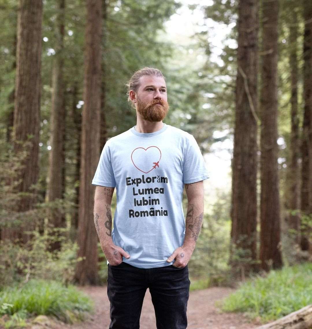 Exploring the World, Loving Romania Unisex Tee - Proud Romaminian