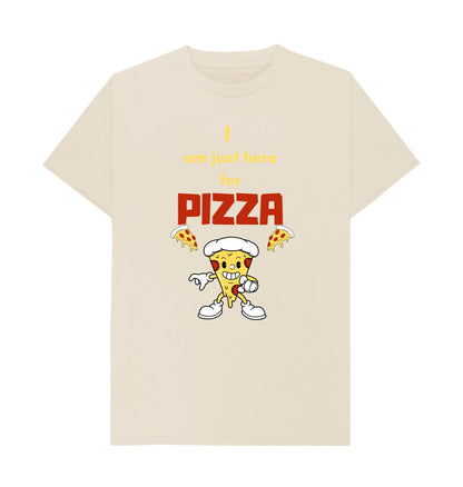 Oat I'm Just Here for Pizza Unisex Tee - A Slice of Humor in Every Bite