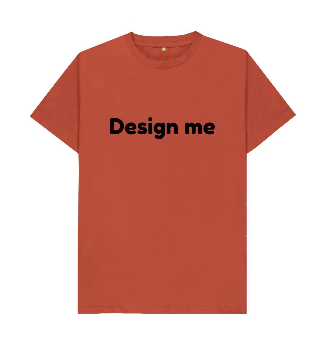 Rust Customised Printing At Your DoorStep Unisex Round Neck Tee Shirt