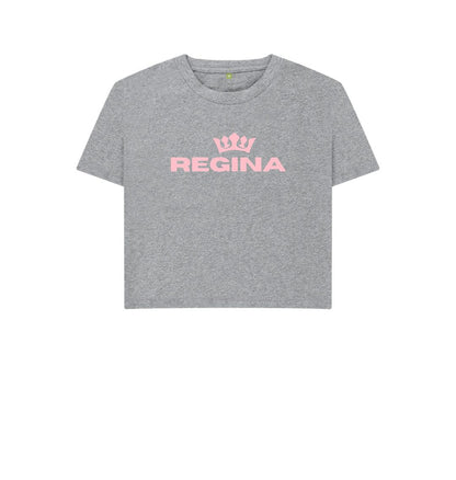 Athletic Grey REGINA Boxy Tee: \u00cembr\u0103\u021bi\u0219eaz\u0103-\u021bi Noble\u021bea cu Stil