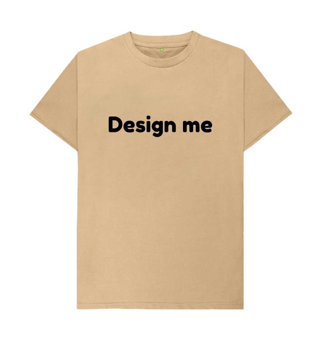 Sand Customised Printing At Your DoorStep Unisex Round Neck Tee Shirt