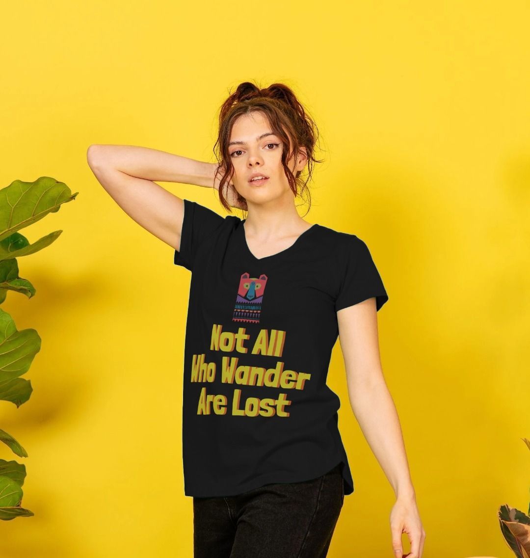 Not All Who Wander Are Lost V-Neck Adventure Tee